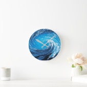 太平洋サーフ ラウンド壁時計 (ホーム)