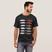 太平洋サーモングループ - 海洋および産卵期 Tシャツ (正面フル)