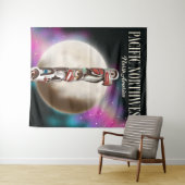 太平洋ノースウエストTotemポール旅行のポスターTシャツ タペストリー (インサイチュ(横))