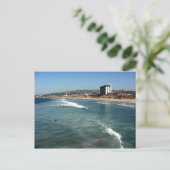 太平洋ビーチウェーブサーファーズサンドサンディエゴ海 ポストカード (スタンド正面)