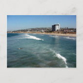太平洋ビーチウェーブサーファーズサンドサンディエゴ海 ポストカード (正面)