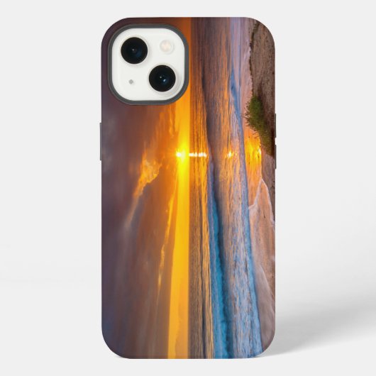 太平洋上のサンセット iPhoneケース (裏面)