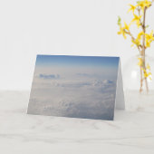 太平洋上の雲 カード (黄色い花)