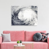 太平洋中部の熱帯性風雨 キャンバスプリント (インサイチュ (リビング))