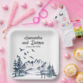 太平洋北西ロッキー結婚山脈 ペーパープレート (パーティー)