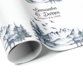 太平洋北西ロッキー結婚山脈 ラッピングペーパー (ロールコーナー)