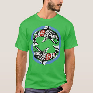 太平洋北西二重サーモンコホインヤンコースト Tシャツ
