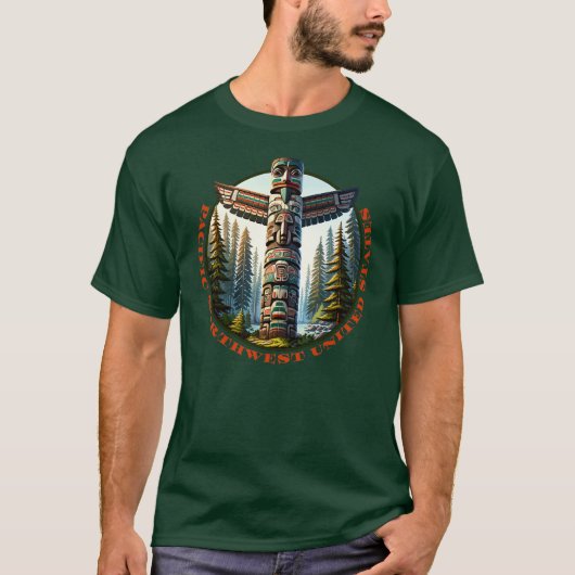 太平洋北西統一された州 Tシャツ (正面)