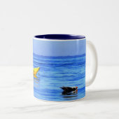 太平洋北西部のカヤカーとタフテッドパフィン ツートーンマグカップ (正面右)