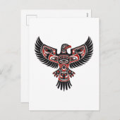 太平洋北西部の先住民ハイダ シーズンポストカード (正面/裏面)