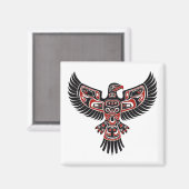 太平洋北西部の先住民ハイダ マグネット (正面/裏面)