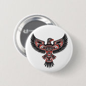 太平洋北西部の先住民ハイダ 缶バッジ (正面&裏面)