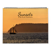 太平洋北西部の夕日 カレンダー (カバー)