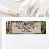 太平洋北西部の森林を流れる ラベル (インサイチュ)