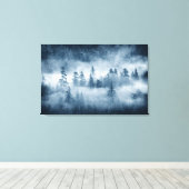 太平洋北西部の熱帯雨林の雲 キャンバスプリント (インサイチュ (ウッドフロア))