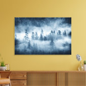 太平洋北西部の熱帯雨林の雲 キャンバスプリント (インサイチュ (リビング))
