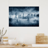 太平洋北西部の熱帯雨林の雲 ポスター (キッチン)