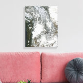 太平洋北西部の霧と雪 キャンバスプリント (インサイチュ (リビング))