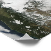 太平洋北西部の霧と雪 ポスター (角)