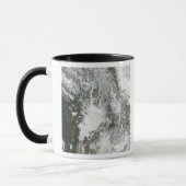 太平洋北西部の霧と雪 マグカップ (左)