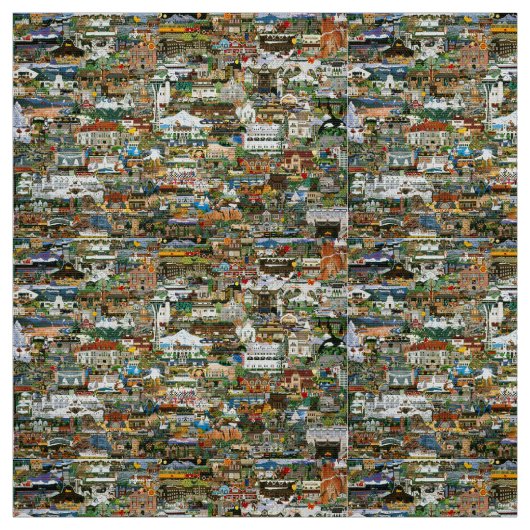 太平洋北西部コラージュ ファブリック (見本)