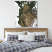 太平洋北西部州統一された域 キャンバスプリント (インサイチュ (寝室))