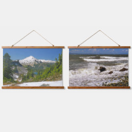 太平洋北西風光明媚な写真 吊り下げ型タペストリー