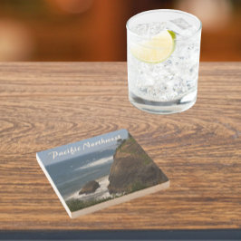 太平洋北西風光明媚な海岸線 ストーンコースター