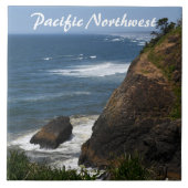 太平洋北西風光明媚な海岸線 タイル (正面)