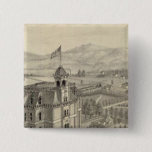 太平洋大学 缶バッジ (正面)