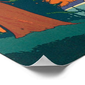 太平洋岸北西部アメリカおよびカナディアンロッキー ポスター (角)