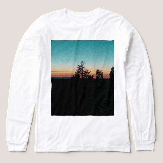 太平洋岸北西部+夏の夜 トライブレンドTシャツ (デザイン正面)