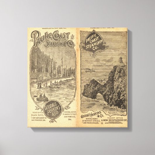 太平洋岸汽船会社2 キャンバスプリント (正面)
