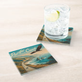 太平洋岸高速道路イーグル ガラスコースター (アングル)