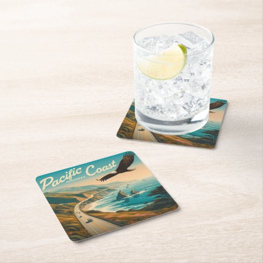 太平洋岸高速道路イーグル スクエアペーパーコースター (インサイチュ)