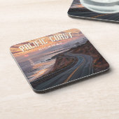 太平洋岸高速道路夕日 コースター (左側)