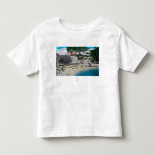 太平洋果樹園の浸るビーチ トドラーTシャツ