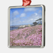 太平洋果樹園の紫色のカーペット メタルオーナメント (左)