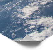 太平洋沖の夕暮れ周辺の雲 ポスター (角)