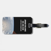 太平洋沖の夕暮れ周辺の雲 ラゲッジタグ (裏面横)