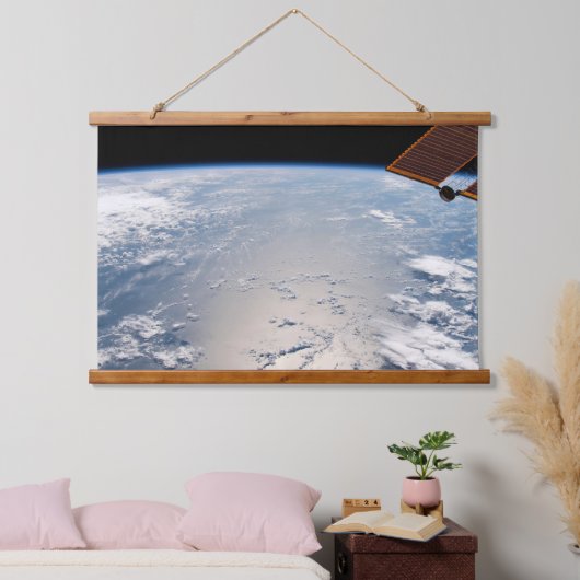 太平洋沖の夕暮れ周辺の雲 吊り下げ型タペストリー (寝室)