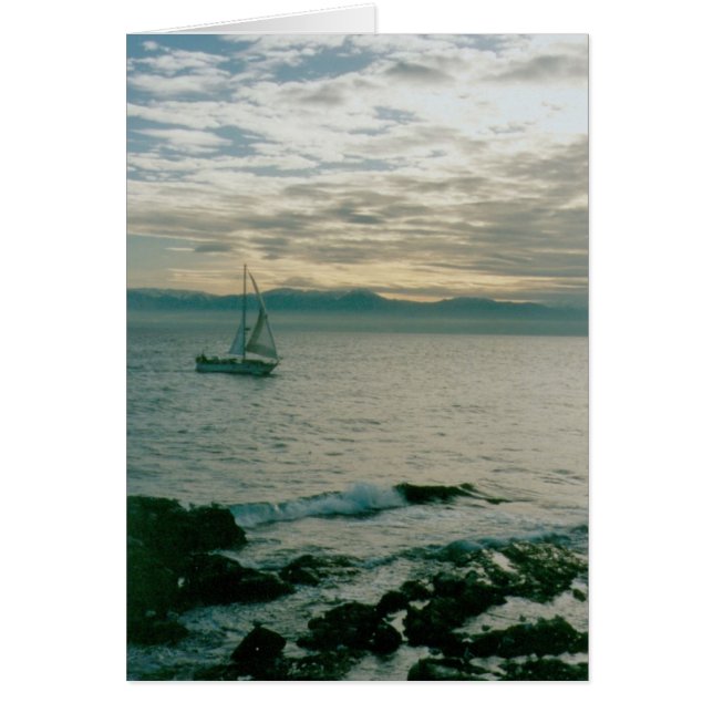 太平洋沿岸の冬の夕べの帆 (正面)