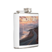 太平洋沿岸ハイウェイの夕陽 フラスク (右)