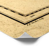 太平洋海の地図（1788年） ポスター (角)