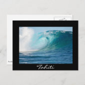 太平洋海の大波がタヒチで発生 ポストカード (正面/裏面)