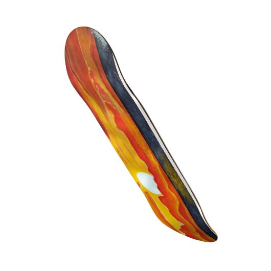 太平洋海サンセット海サーフスケートボードデッキ スケートボード (正面)