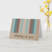 太平洋海ストライプ カード (黄色い花)