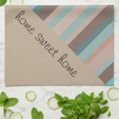 太平洋海ストライプ キッチンタオル (折り畳み)