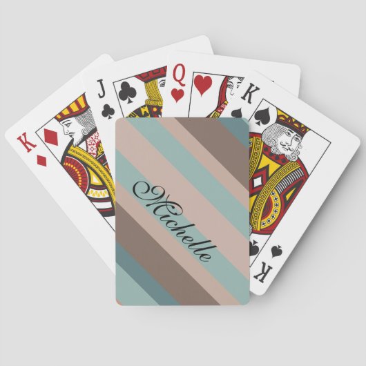 太平洋海ストライプ トランプ (裏面)