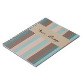 太平洋海ストライプ ノートブック (左側)